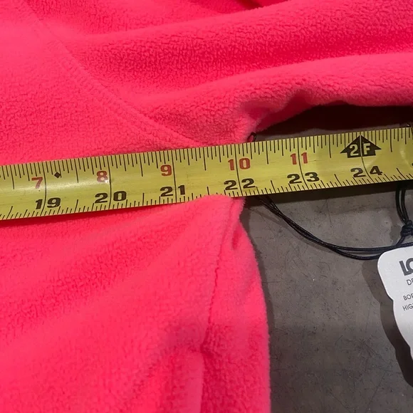 HOT PINK fleece by Love&Sports!Adjustable waist, pockets, black trim,zip close🩷 - Picture 3 of 11